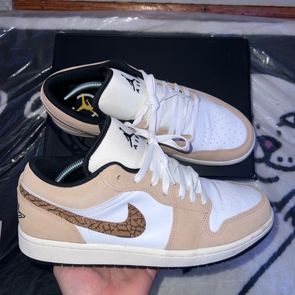 Jordan 1 low Elephant brown